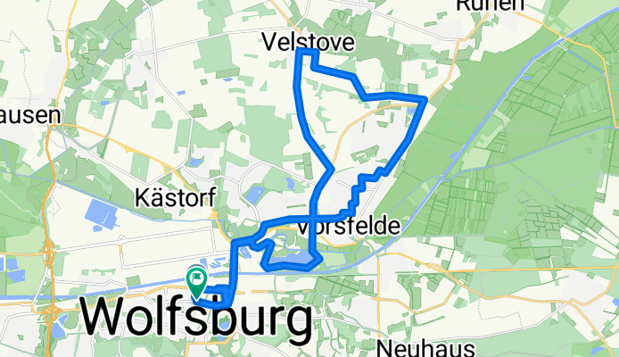 Robert-Koch-Platz 2–8a, Wolfsburg nach Kleiststraße 11, Wolfsburg