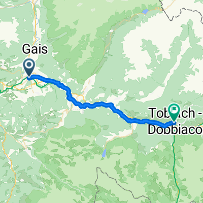 Europastrasse 19, Bruneck nach Graf Künigl Strasse 1, Toblach