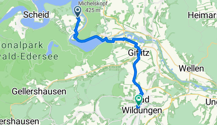 Südstraße 8, Edertal nach Poststraße 6, Bad Wildungen
