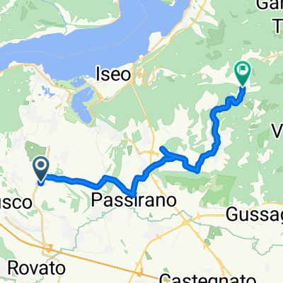 Da Via Sole delle Alpi 37, Adro a Via Valle d'Oro, Polaveno