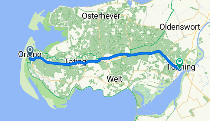 Am Deich, Sankt Peter-Ording nach Am Markt 3, Tönning