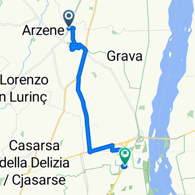 ARZENE fronte centro polifunzionale San Giacomo, Arzene nach Via Lusevera 1, Zona Industriale Ponte Rosso