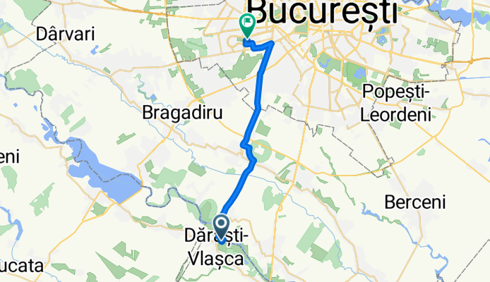 Sos. Portul București, Dărăști-Ilfov to Aleea Valea Prahovei 9, București
