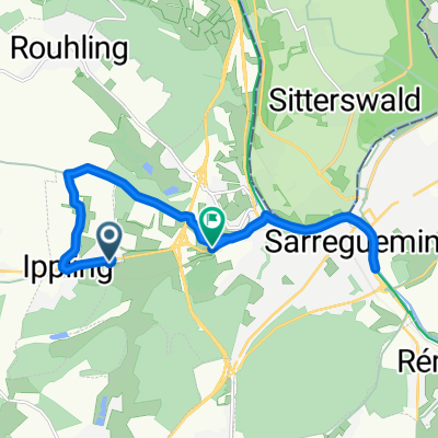 De Rue des Mésanges, Ippling à 45 Rue d'Ippling, Sarreguemines