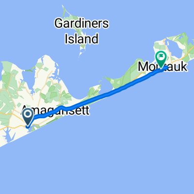 68–80 James Ln, East Hampton to 679 Montauk Hwy, Montauk