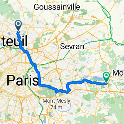 De Rue de la Gare 4, Deuil-la-Barre à Rue de Paris 20, Torcy