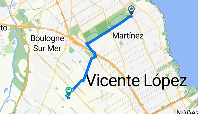 Avenida Santa Fe, San Isidro to Calle Charlone 6063, Ciudad del Libertador General San Martín