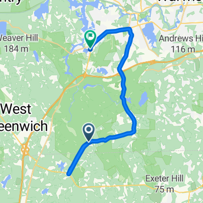 443 New London Tpke, West Greenwich to 2065 Nooseneck Hill Rd, Coventry