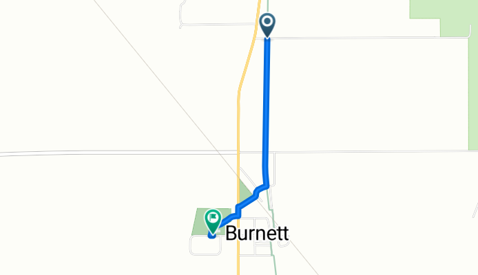 Wild Goose State Trail, Burnett to W6265–W6269 W Main St, Burnett