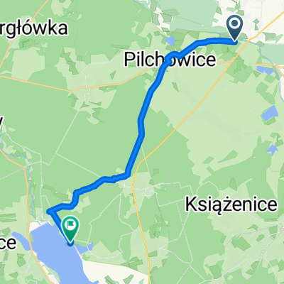 Prosta nad jezioro - ta sama co z BikeGPS