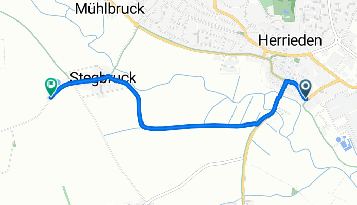 Bahnhofstraße 4, Herrieden nach Stegbruck 24, Herrieden