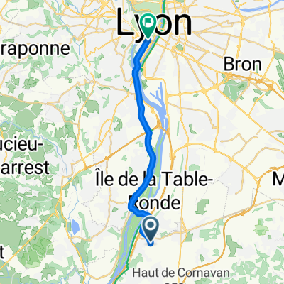 De 8 Rue Chantemerle, Sérézin-du-Rhône à Autoroute du Soleil, Lyon