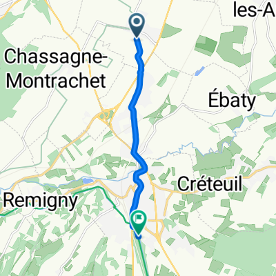 5 Rue des Creux de Chagny, Puligny-Montrachet to 28 Rocade des Chaumottes, Chagny