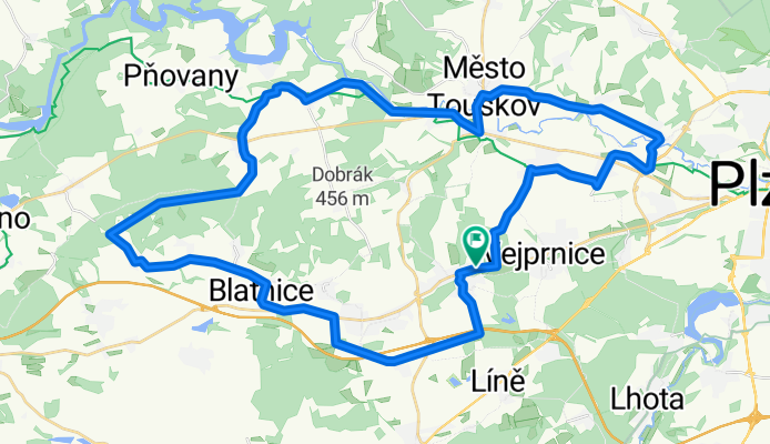 Tlučná-Vochov-Malesice-Hracholusky-Tlučná