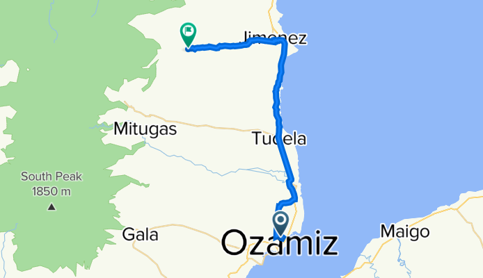 Mayor Fernando Bernad Avenue, Ozamiz City to Barangay Carmen Road, Jimenez