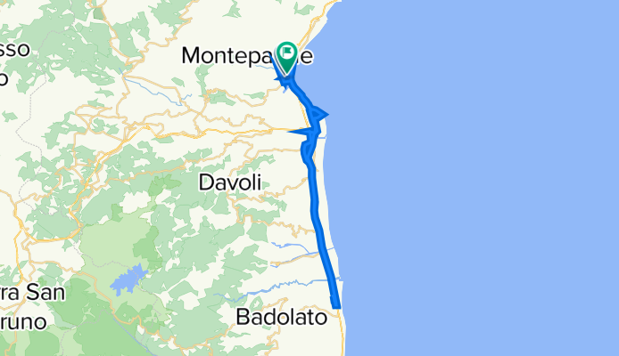 Da Via Giosuè Carducci 19, Montepaone a Via Salvatore Nisticò, Montepaone