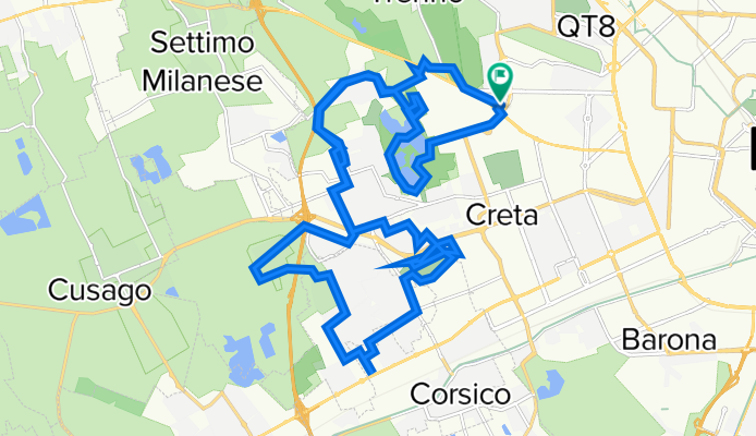 Da Via Albenga 1a, Milano a Via Val Pantena 16, Milano