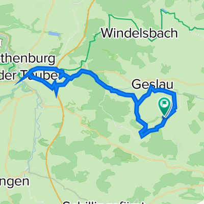 Lauterbach 17, Geslau nach Unnamed Road, Geslau
