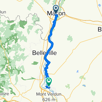 Tag 11. Quai des Marans, Mâcon nach 109 Rue de la Montluelde, Trévoux