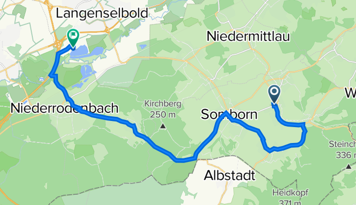 Kegelbahnstraße 23, Freigericht nach Campingplatz Kinzigsee, Langenselbold