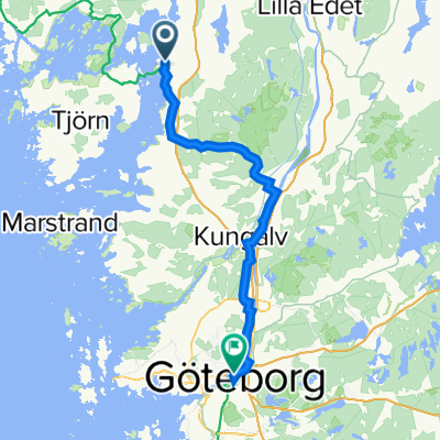 Kyrkvägen 28, Stenungsund nach Lilla Bommens torg 10, Göteborg