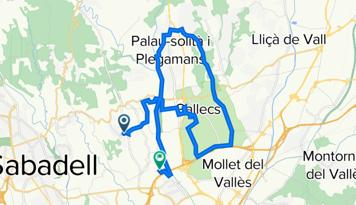 Ruta desde Rambla de Rafael Casanova 6, Polinyà