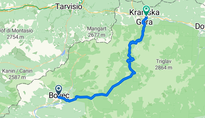 Bovec to Kranjska Gora