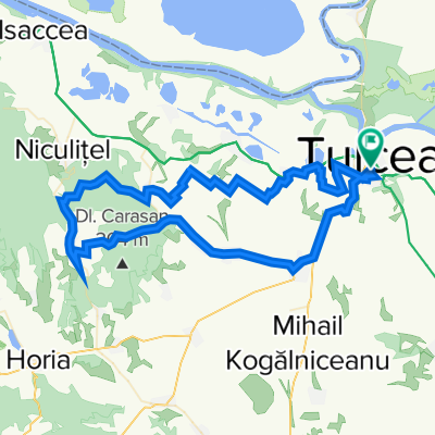 Tulcea - Telita - Valea Teilor - Celic - Posta -Frecatei - Cataloi - Tulcea