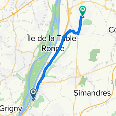 De 13–25 Route de Givors, Ternay à 6 Rue des Naïves, Feyzin