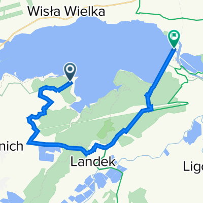 Goczałkowice-Zdrój do Unnamed Road