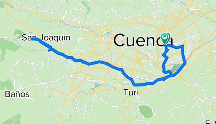 De Avenida González Suárez 543, Cuenca a La República 472, Cuenca