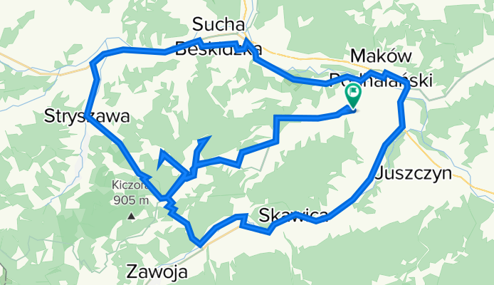 Grzechynia 671, Maków Podhalański do Grzechynia 671, Maków Podhalański