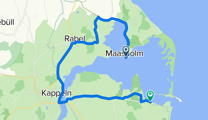 Strandweg 1–6, Maasholm nach Hafenstraße 1, Kappeln
