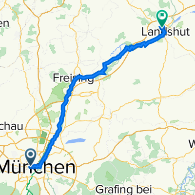 Isarradweg München Landshut