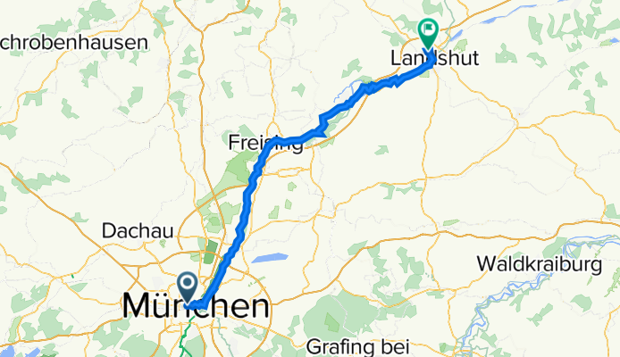 Isarradweg München Landshut