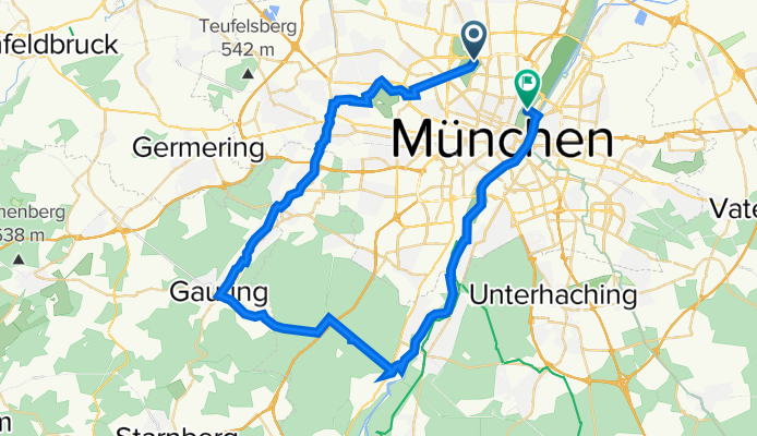 Munich-Pasing-Gauting-Buchenhain-Munich