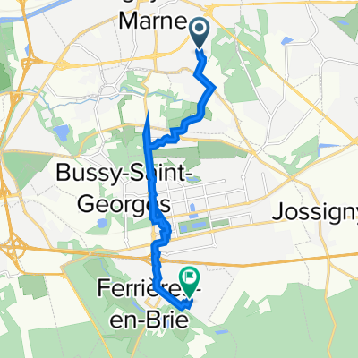 De 42–46 Rue Jean Mermoz, Lagny-sur-Marne à 29 Rue des Mimosas, Ferrières-en-Brie