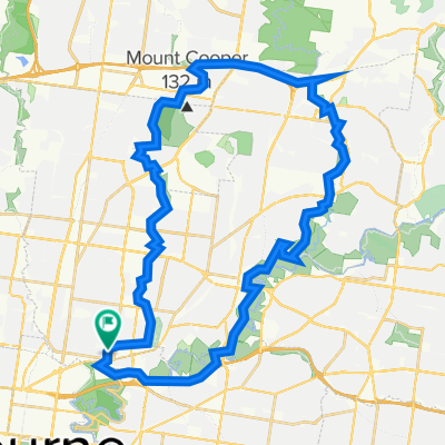 Yarra, Plenty, Western Ring  &amp; Darebin trails green green