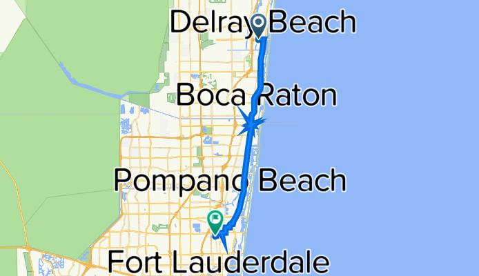 620 Linton Blvd, Delray Beach to 2731 N Andrews Ave, Wilton Manors