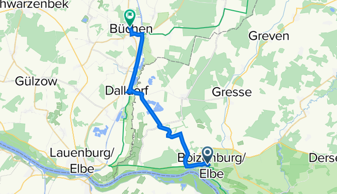 Vor dem Mühlentor 14, Boizenburg/ Elbe nach Büchener Straße 1, Büchen