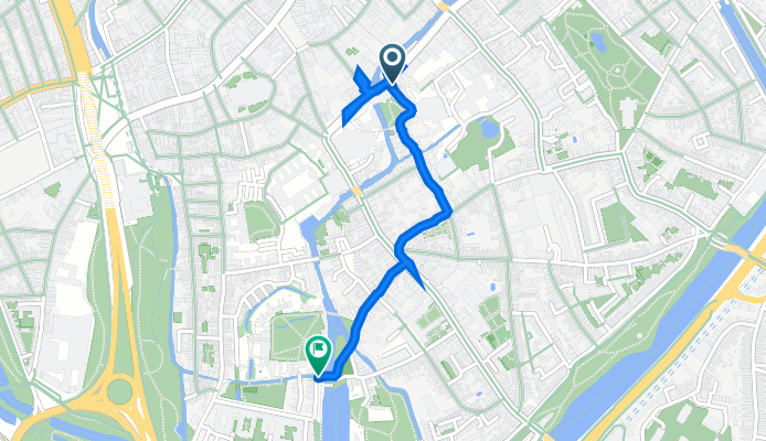 Dijver 15, Brugge naar Wijngaardplein, Brugge