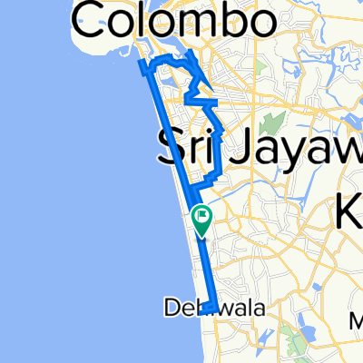 Galle Road, Colombo to Galle Road, Colombo