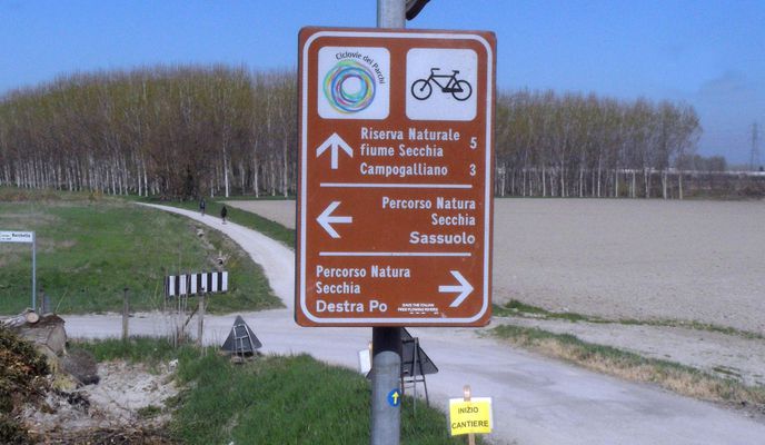 Foto 1 de la ruta de Bikemap "d) Anello Ciclovia del Parco del Secchia- Campogalliano"