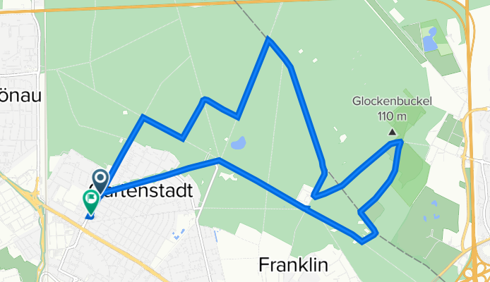 Waldpforte 88, Mannheim nach Waldpforte 40, Mannheim