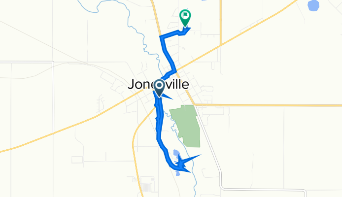 Route from Olds Street 216, Jonesville