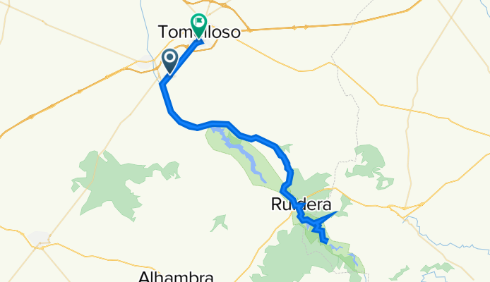 De CM-3109, Argamasilla de Alba a Calle Santa Elía 32, Tomelloso