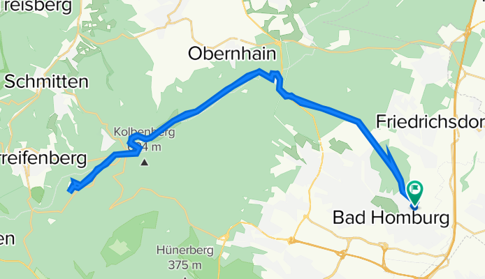 Moselstraße 32, Bad Homburg vor der Höhe nach Moselstraße 34, Bad Homburg vor der Höhe