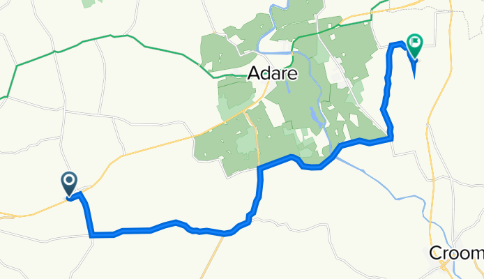 Croagh to Unnamed Road