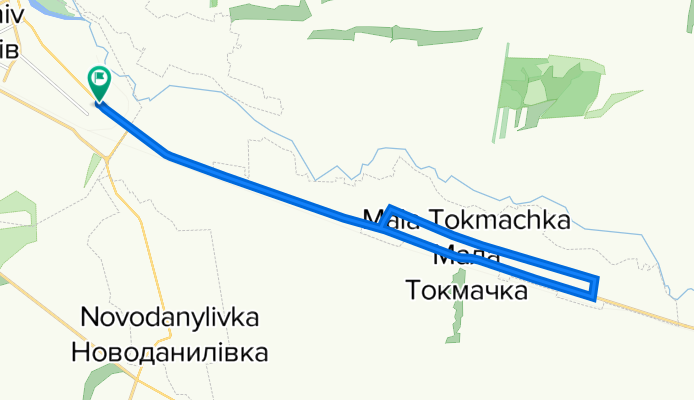 От Космічний провулок, Оріхів до вулиця Овчаренка, Оріхів