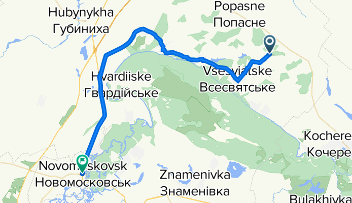 Новик-Надеждовка обратный